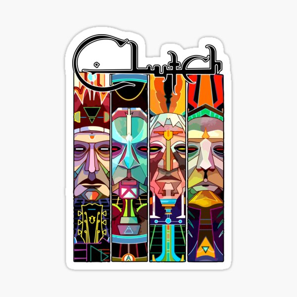 "Clutch Band Album Cover" Sticker for Sale by SihnoXOnhis Redbubble