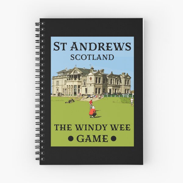 Item preview, St. Andrews Scotland Golfers Vintage Travel Golf Poster - Scottish Art Print designed and sold by bestawesome.