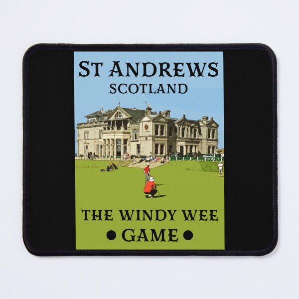 Item preview, St. Andrews Scotland Golfers Vintage Travel Golf Poster - Scottish Art Print designed and sold by bestawesome.