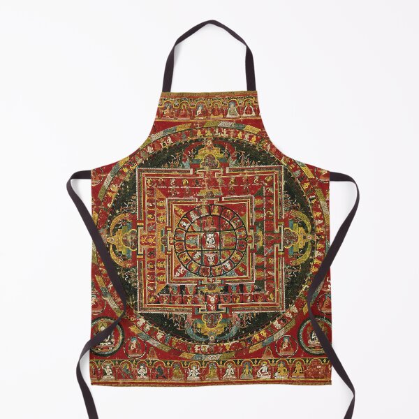 Item preview, Mandala 106 Vairochana Buddha Gold Crimson designed and sold by GuyBlank.
