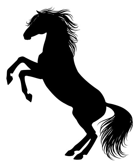 "Rearing horse silhouette" Posters by anilinn | Redbubble