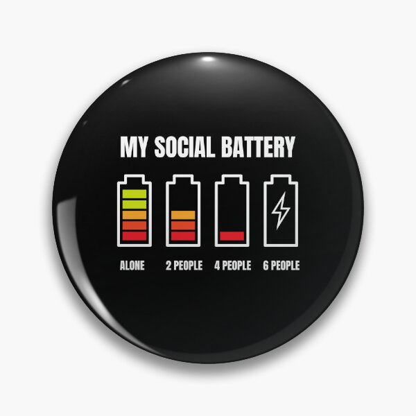 Item preview, My Social Battery Funny designed and sold by Comfy Creations.