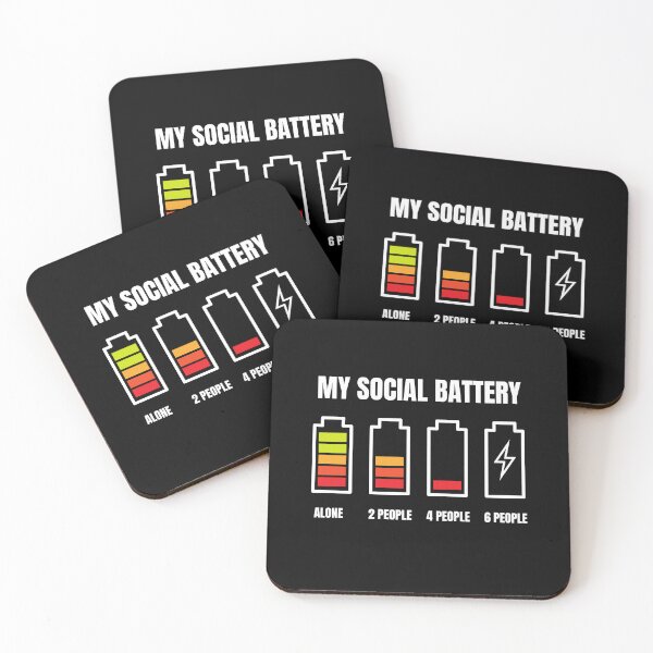 Item preview, My Social Battery Funny designed and sold by Comfy Creations.