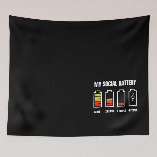 Item preview, My Social Battery Funny designed and sold by Comfy Creations.