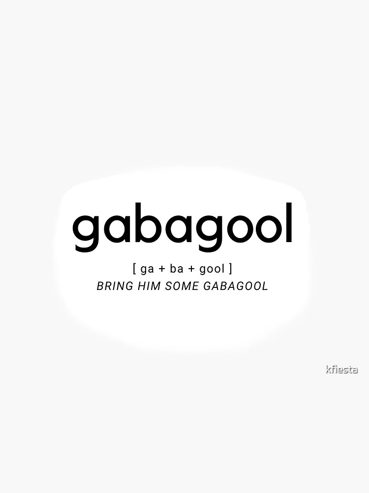 "Gabagool" Sticker for Sale by kfiesta Redbubble
