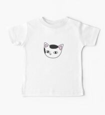 black and white meow Baby Tee