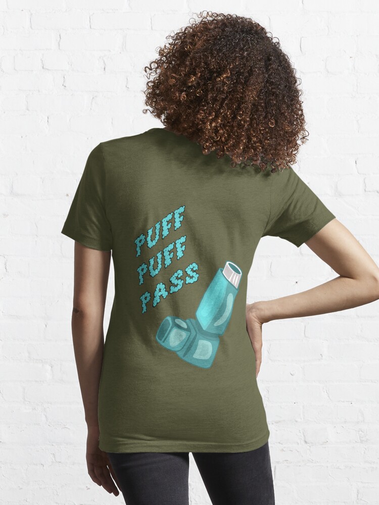 Puff Puff Pass Asthma Inhaler Funny Unisex T-Shirt - Sandilake Clothing