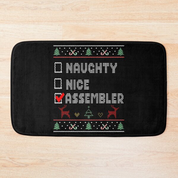 Item preview, Naughty Nice Assembler, Matching Christmas Group Pajama design designed and sold by Merchking1.