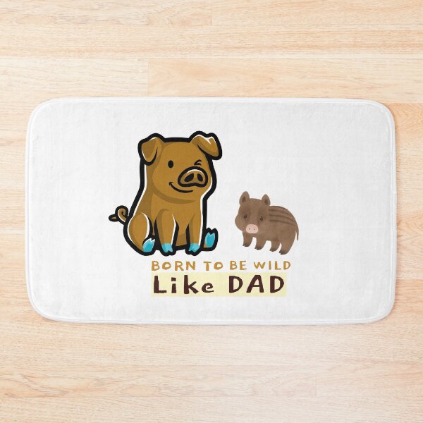 Item preview, Born To Be Wild Like Dad Piggy Happy Father's Day designed and sold by InspiredForever.