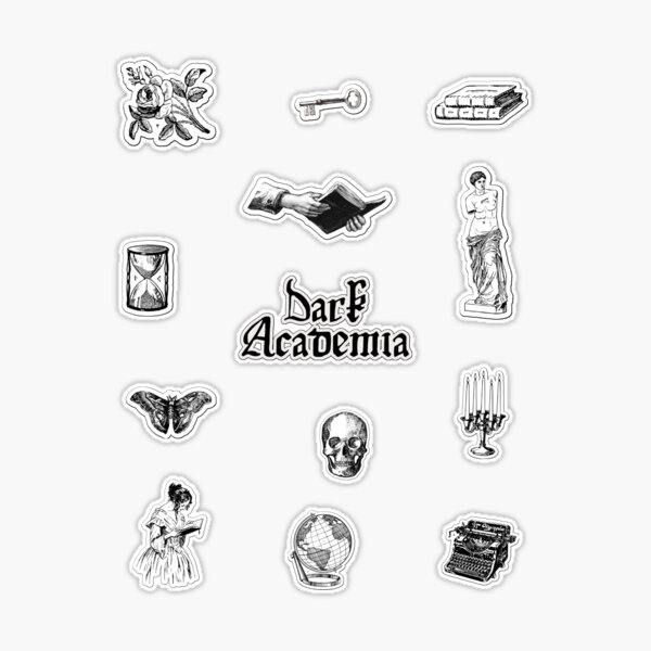 Dark Academia” Sticker Sheet – Little Magic Prints