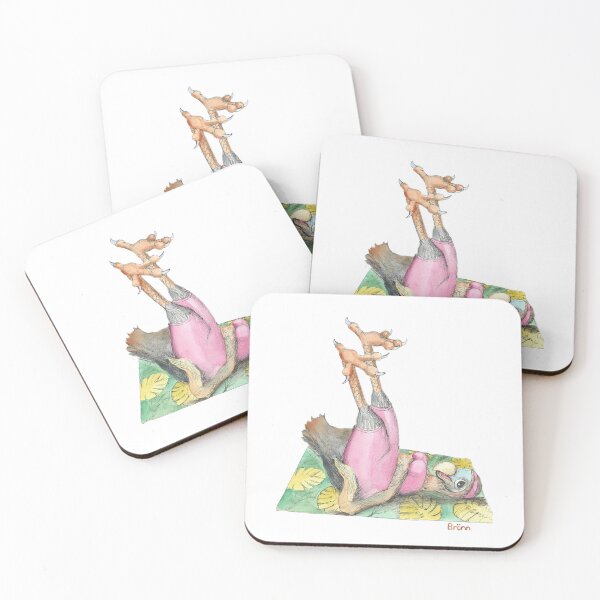 Item preview, Dodo on the Yoga Mat designed and sold by DodoGallery.