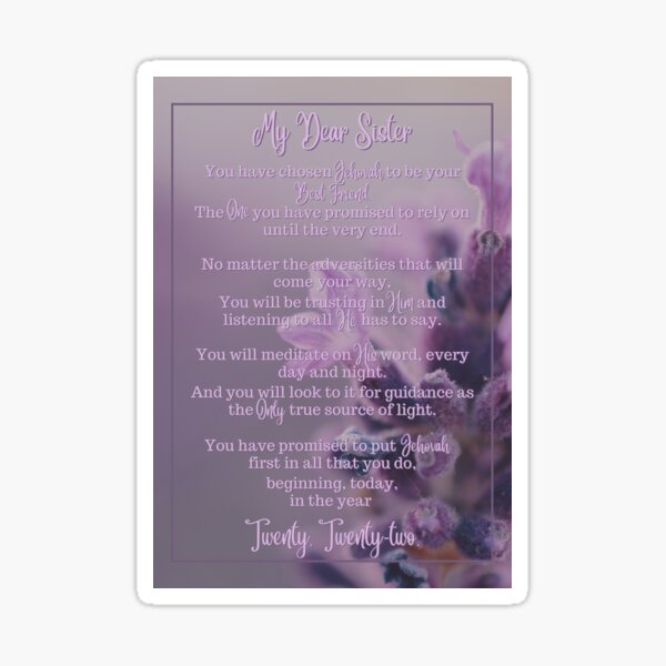Item preview, Baptism Poem | JW | Purple Flowers designed and sold by PeakdPerfection.