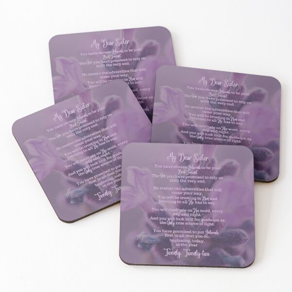 Item preview, Baptism Poem | JW | Purple Flowers designed and sold by AdoptKM.