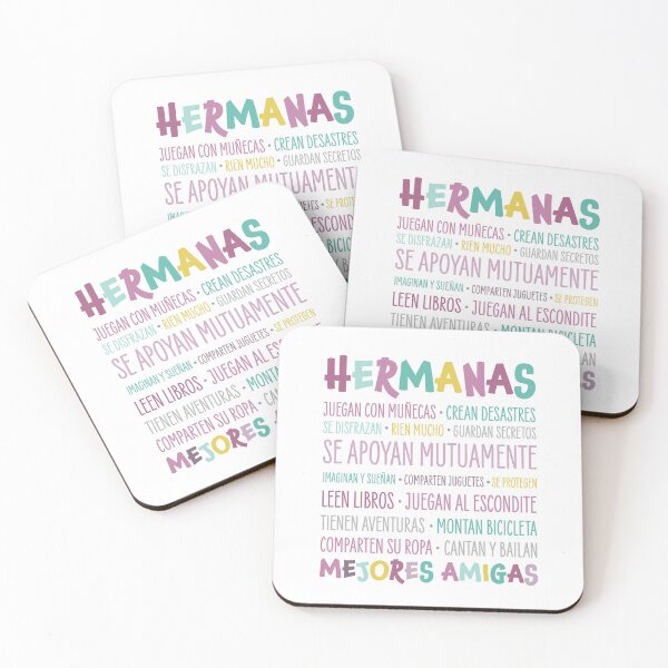 Item preview, Sisters Best Friends: Spanish Print for Bedroom, Nursery, Playroom or Classroom. designed and sold by AmorAndPixels.