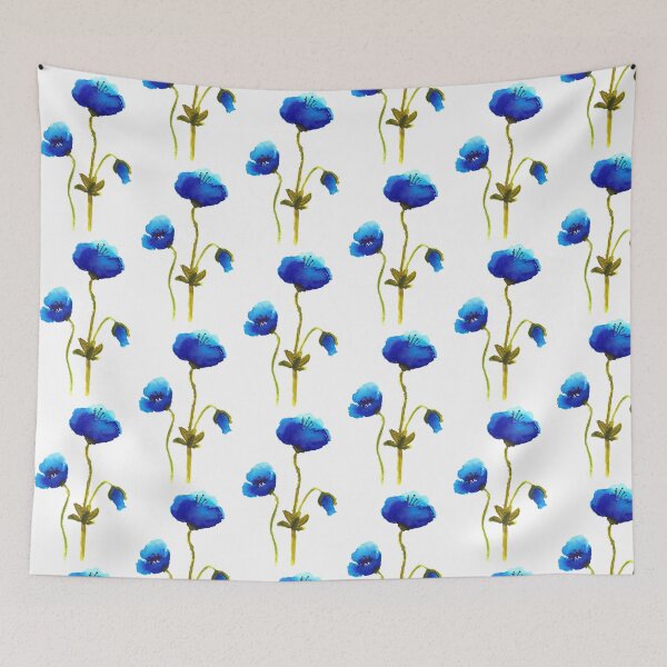 Item preview, Amapolas azules en flor designed and sold by Creative Efforts.