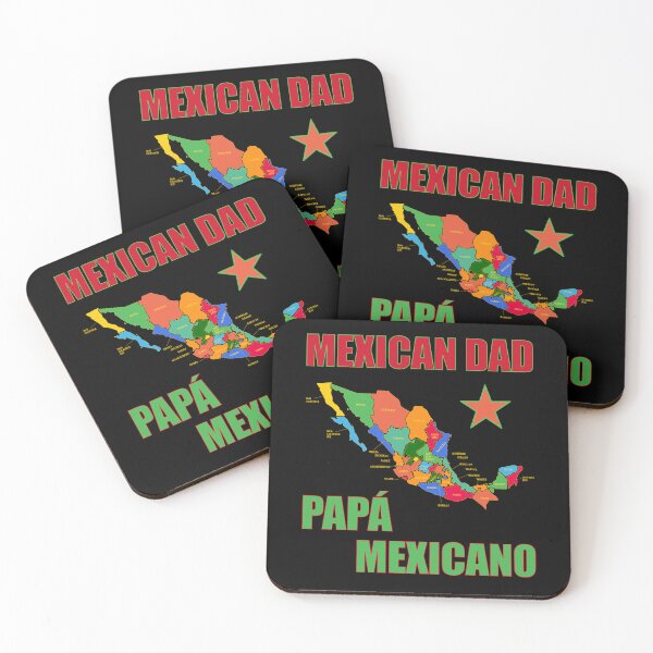 Artikelvorschau, Mexikanischer Vater Papá Mexicano mit Karte und Stern entworfen und verkauft von artfulnotebook.