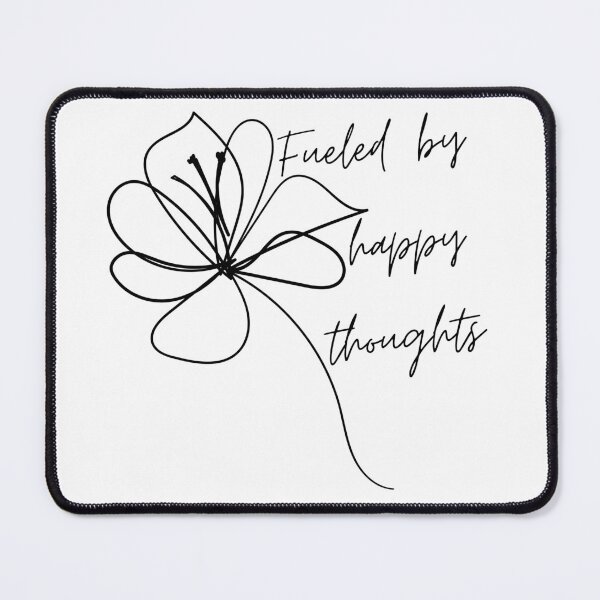 Item preview, Fueled By Happy Thoughts. Beautiful Inspirational Quote. designed and sold by That Cheeky Tee.