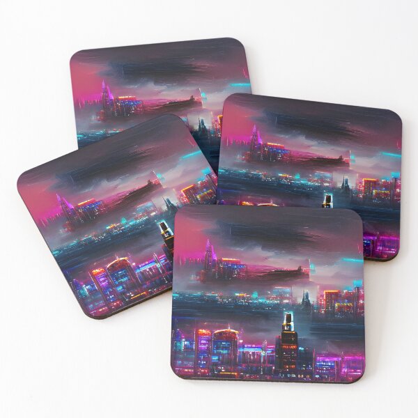 Item preview, Future City Skyline on the Ocean designed and sold by theartmuseums.