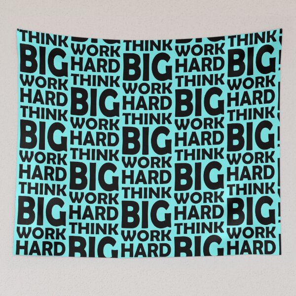 Item preview, THINK BIG WORK HARD designed and sold by DomGDesign.