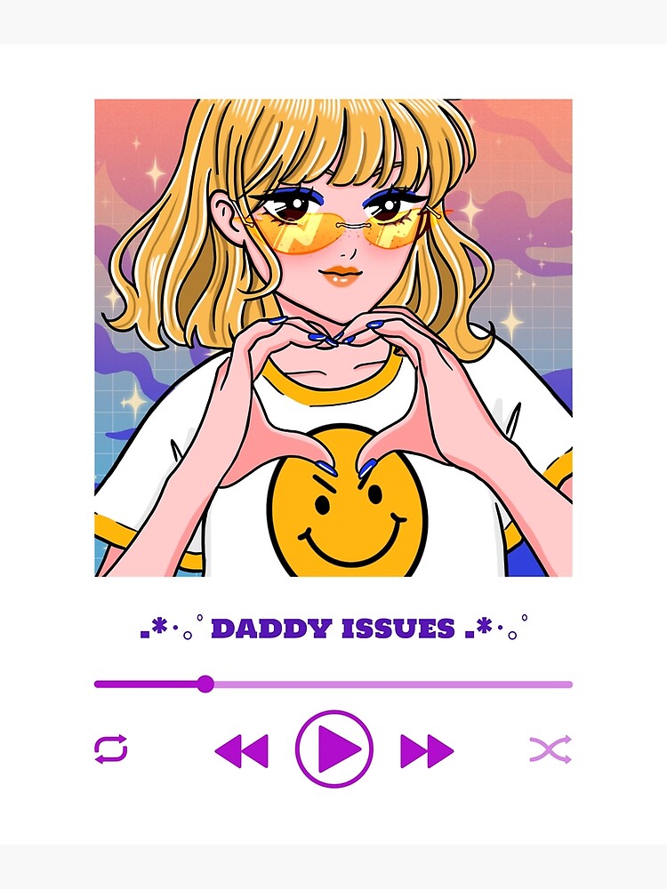 "Daddy Issues Album Cover" Poster for Sale by Mediascape Redbubble