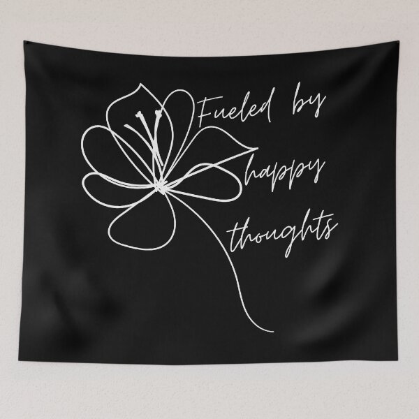 Item preview, Fueled By Happy Thoughts. Beautiful Inspirational Quote. designed and sold by That Cheeky Tee.