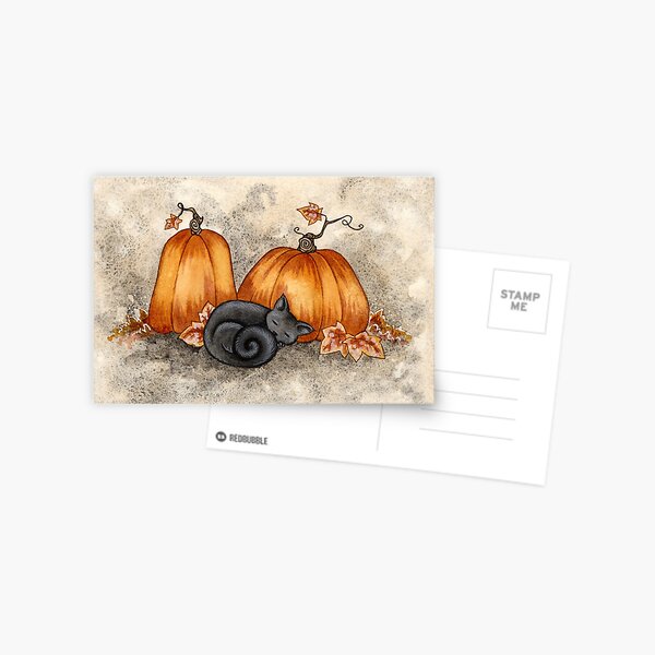 Pumpkin Nap Postcard