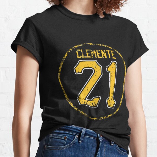 Roberto Clemente 21 T-Shirt - Yellow – Ebbets Field Flannels