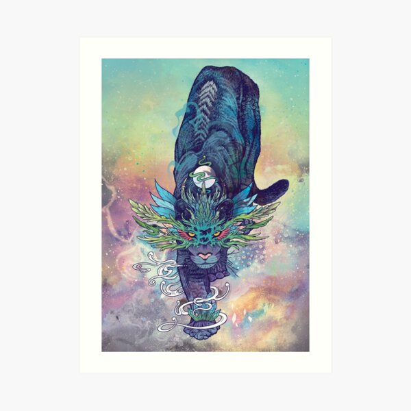 Spectral Cat Art Print