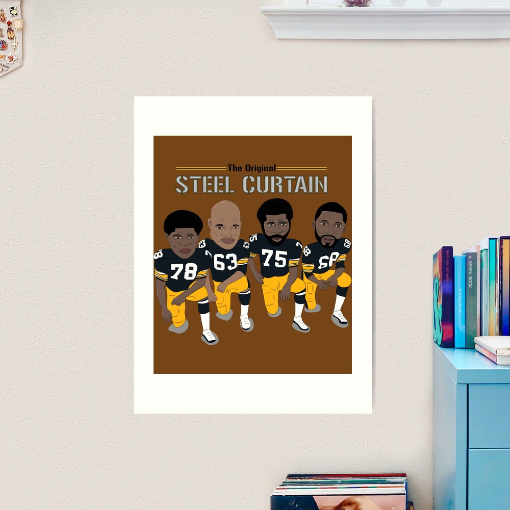 The Steel Curtain - Pittsburgh Steelers  Art Print for Sale by  TheBestZaraP