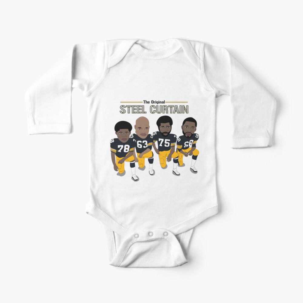 The Steel Curtain - Pittsburgh Steelers  Baby One-Piece for Sale by  TheBestZaraP