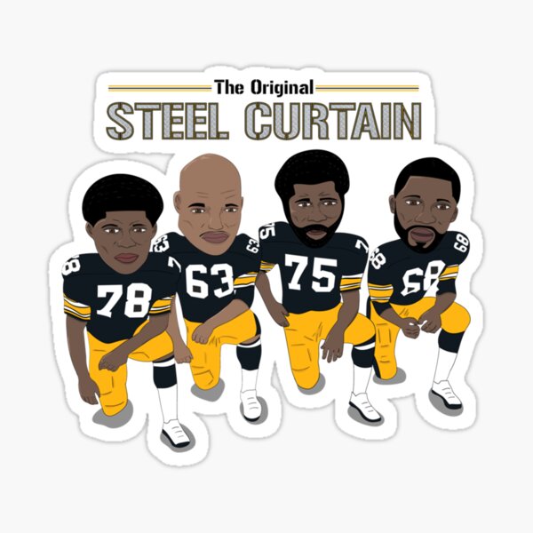 The Steel Curtain - Pittsburgh Steelers  Sticker for Sale by TheBestZaraP