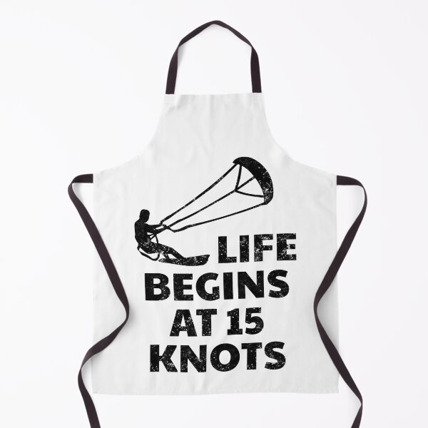Item preview, Life Begins At 15 Knots Funny Kiteboarding Kitesurfing designed and sold by adxota.