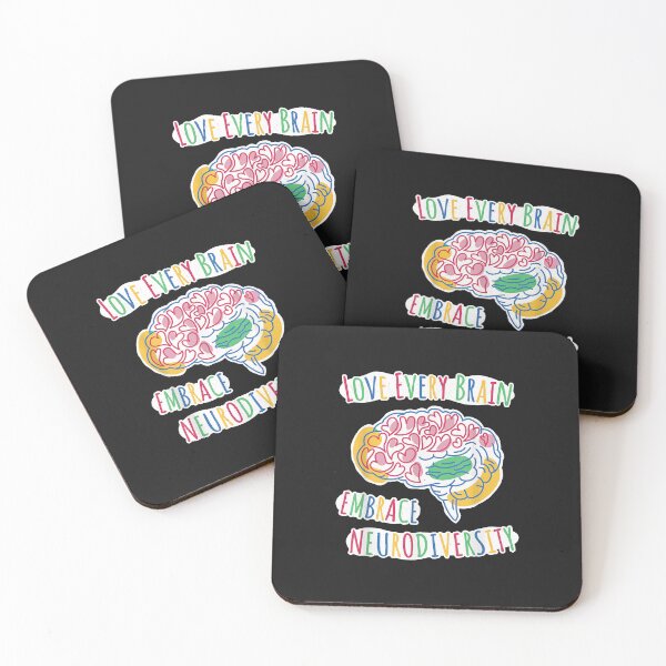 Item preview, Love Every Brain Embrace Neurodiversity – ASD ADHD Autism designed and sold by luciaaljudith.