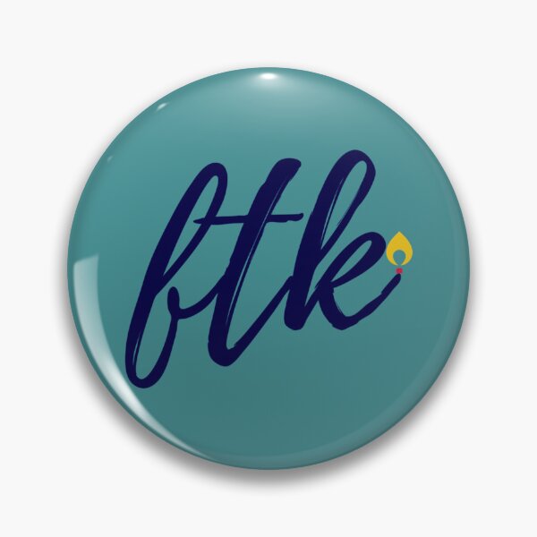 Item preview, Cursive FTK with Candle Flame   designed and sold by WilliamsKateArt.