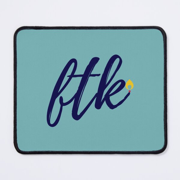 Item preview, Cursive FTK with Candle Flame   designed and sold by WilliamsKateArt.