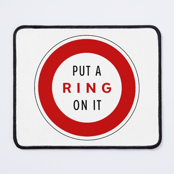Item preview, Road Sign - Put a Ring on it designed and sold by Clusterfudge.