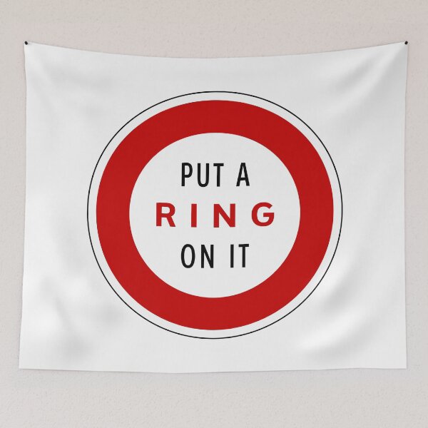 Item preview, Road Sign - Put a Ring on it designed and sold by Clusterfudge.