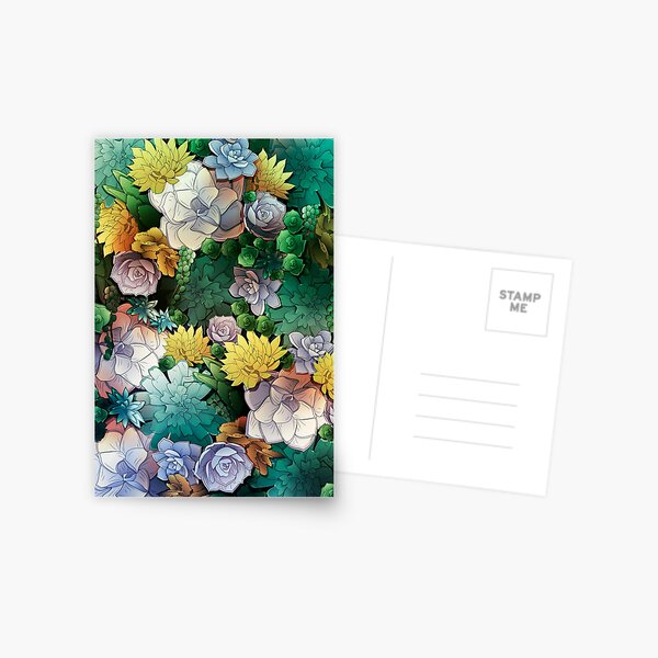 Succulent World Postcard