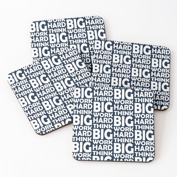 Item preview, THINK BIG WORK HARD designed and sold by DomGDesign.