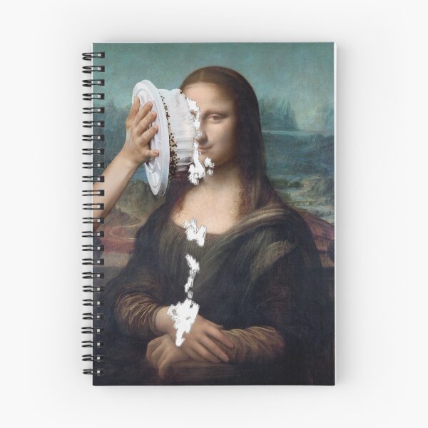 Item preview, Mona Lisa gets cake funny ,who threw  the mona lisa Cake thrown in  Mona Lisa face designed and sold by TeeARTHY.