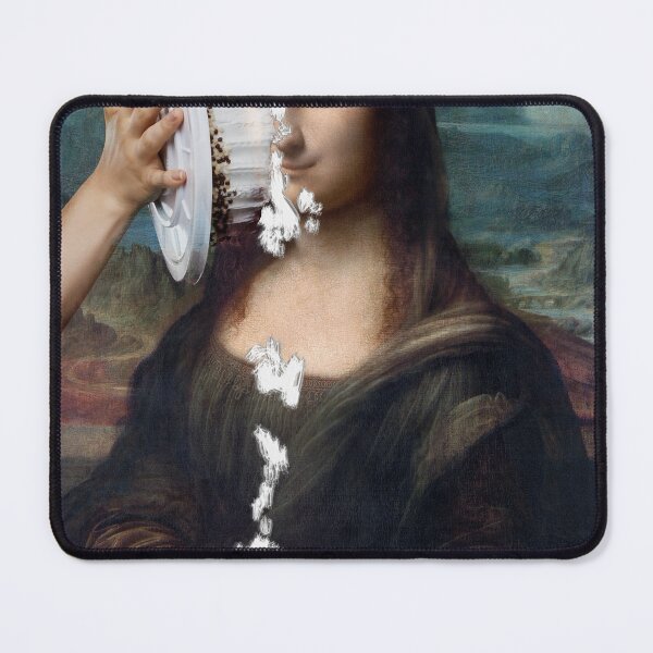 Item preview, Mona Lisa gets cake funny ,who threw  the mona lisa Cake thrown in  Mona Lisa face designed and sold by TeeARTHY.