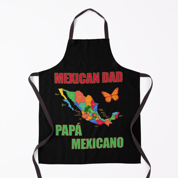 Item preview, Mexican Dad Papá Mexicano With Map and Monarch Butterfly designed and sold by artfulnotebook.