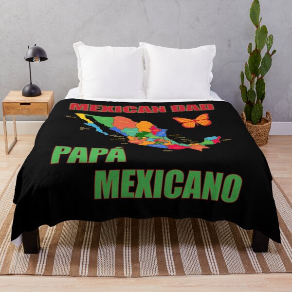 Item preview, Mexican Dad Papá Mexicano With Map and Monarch Butterfly designed and sold by artfulnotebook.