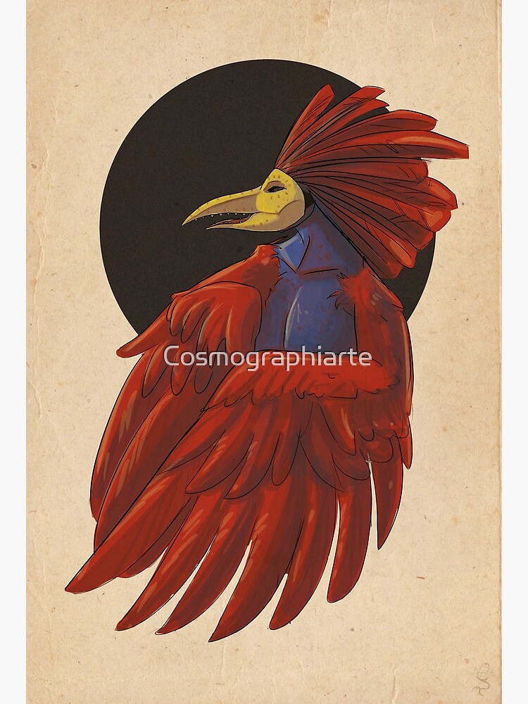Gallo with mask by Cosmographiarte