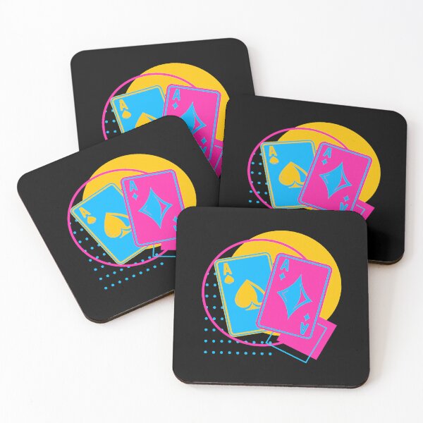 Item preview, Retro 2 Aces Poker Cards - Vintage Gambler Poker Player designed and sold by adxota.
