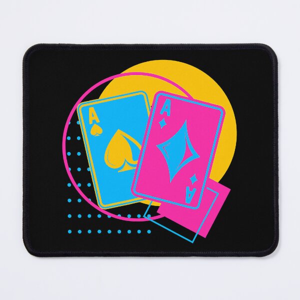 Item preview, Retro 2 Aces Poker Cards - Vintage Gambler Poker Player designed and sold by adxota.