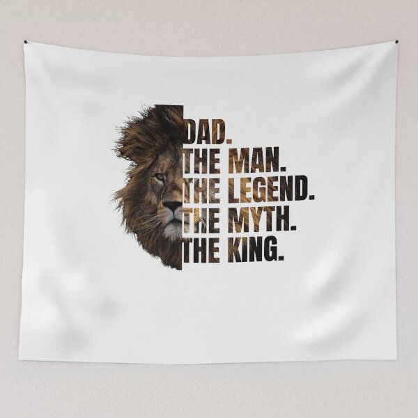 Item preview, Dad the man the legend the myth the king. designed and sold by HolyWater SHOP.