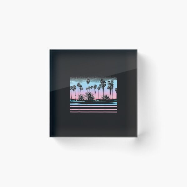 Item preview, Palm Tree Pastel Sunset Scene Graphic designed and sold by luciaaljudith.