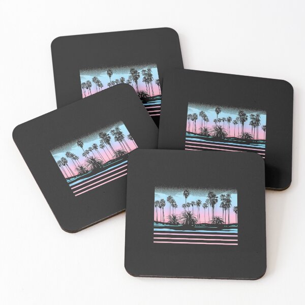 Item preview, Palm Tree Pastel Sunset Scene Graphic designed and sold by luciaaljudith.