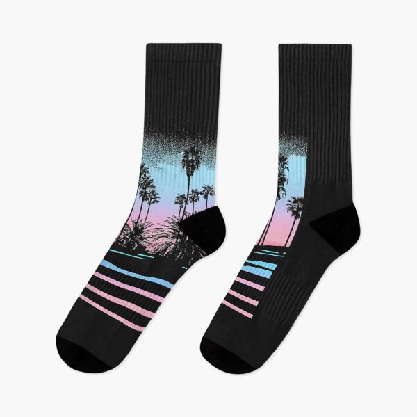 Item preview, Palm Tree Pastel Sunset Scene Graphic designed and sold by luciaaljudith.